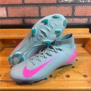 Nike Zoom Superfly 10 Pro FG Ocean Cube/Pink Blast Cleats Sz. 10